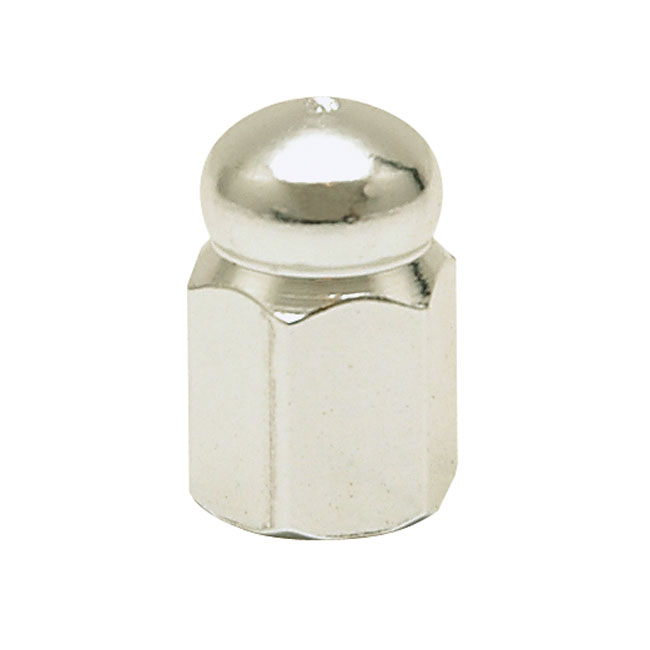 ventieldopjes alloy hex domed silver