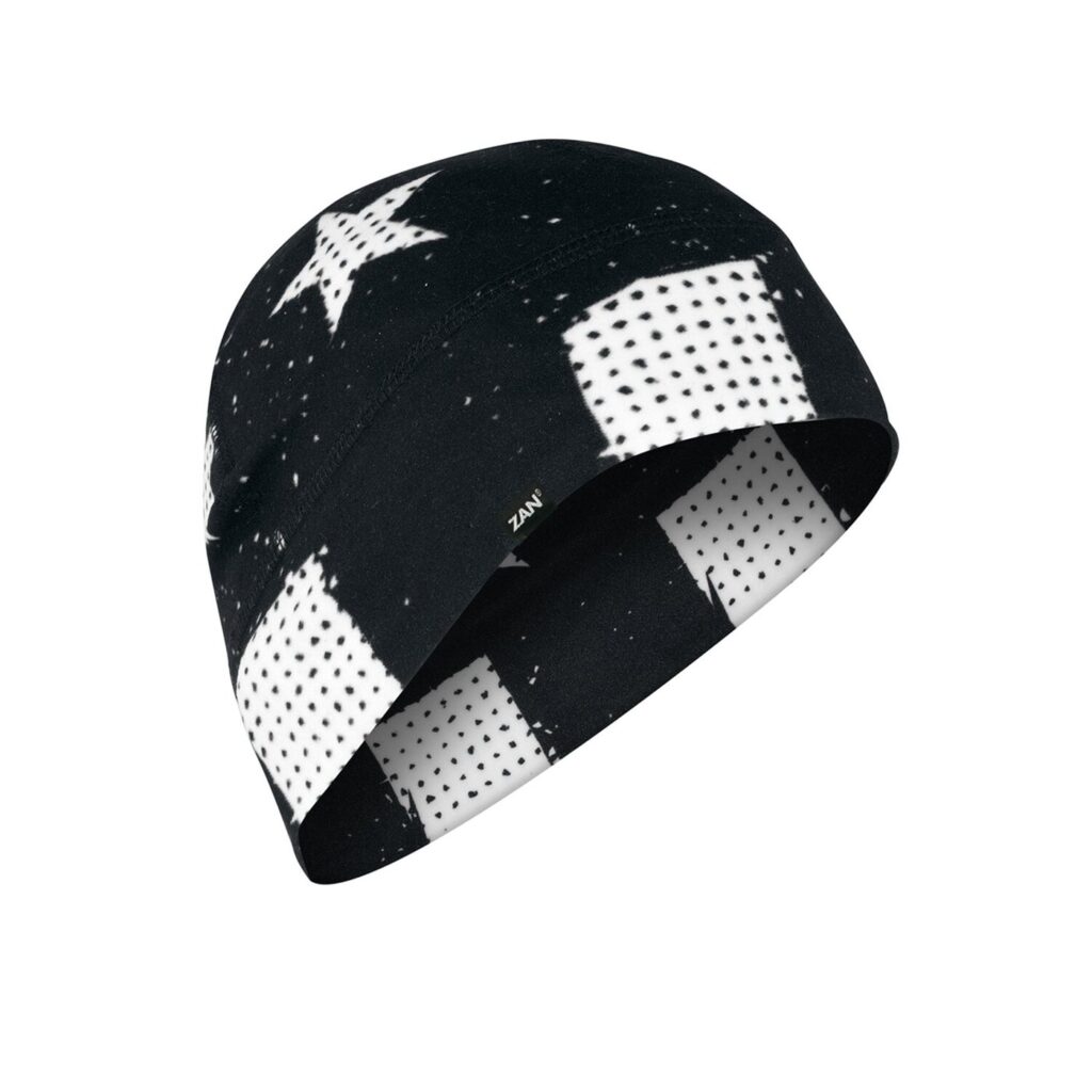Zan helmet beanie black white